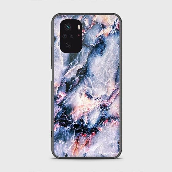 Xiaomi Redmi Note 10S Cover - Colorful Marble Series - HQ Ultra Shine Premium Infinity Glass Soft Silicon Borders Case