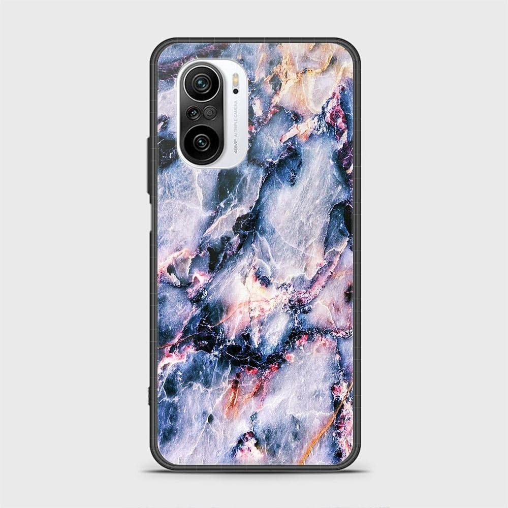 Xiaomi Redmi K40 Cover- Colorful Marble Series - HQ Ultra Shine Premium Infinity Glass Soft Silicon Borders Case