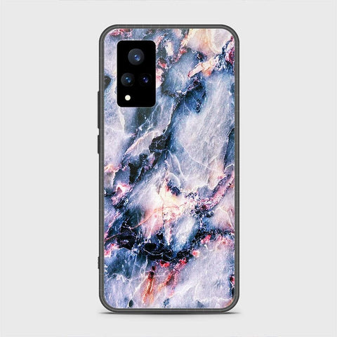 Vivo V21 Cover - Colorful Marble Series - HQ Ultra Shine Premium Infinity Glass Soft Silicon Borders Case