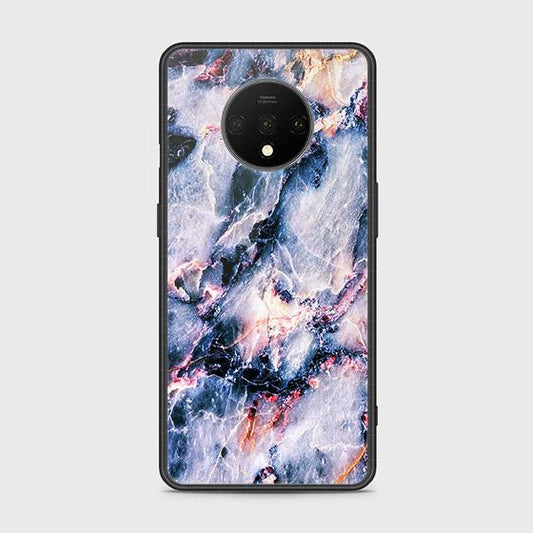 OnePlus 7T Cover - Colorful Marble Series - HQ Ultra Shine Premium Infinity Glass Soft Silicon Borders Case