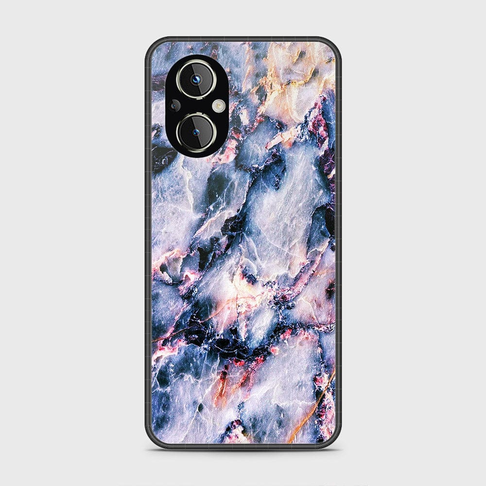 Oppo Reno 7Z 5G Cover- Colorful Marble Series - HQ Ultra Shine Premium Infinity Glass Soft Silicon Borders Case