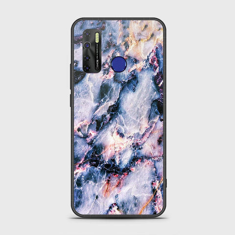 Infinix Hot 9 Pro Cover- Colorful Marble Series - HQ Ultra Shine Premium Infinity Glass Soft Silicon Borders Case