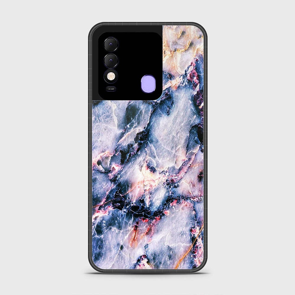 Tecno Spark 8 Cover- Colorful Marble Series - HQ Ultra Shine Premium Infinity Glass Soft Silicon Borders Case