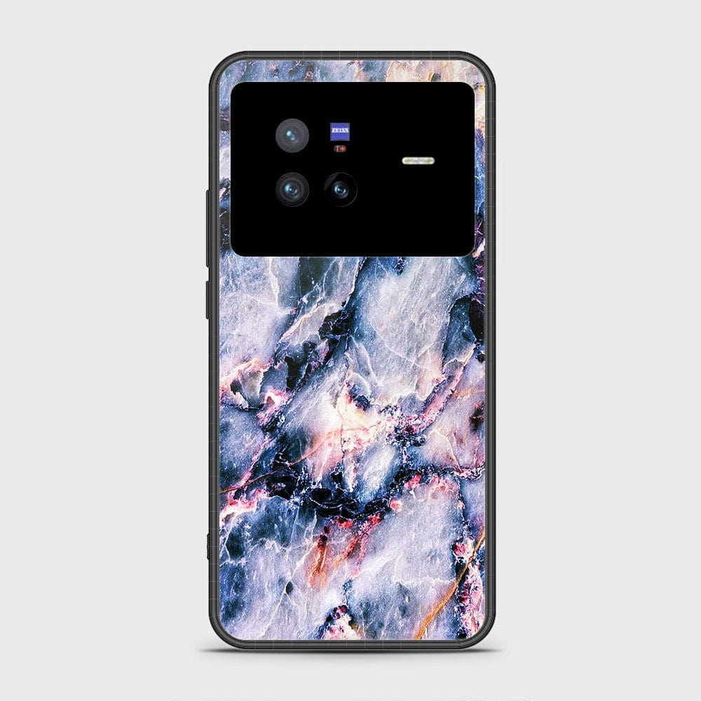 Vivo X80 Cover- Colorful Marble Series - HQ Ultra Shine Premium Infinity Glass Soft Silicon Borders Case