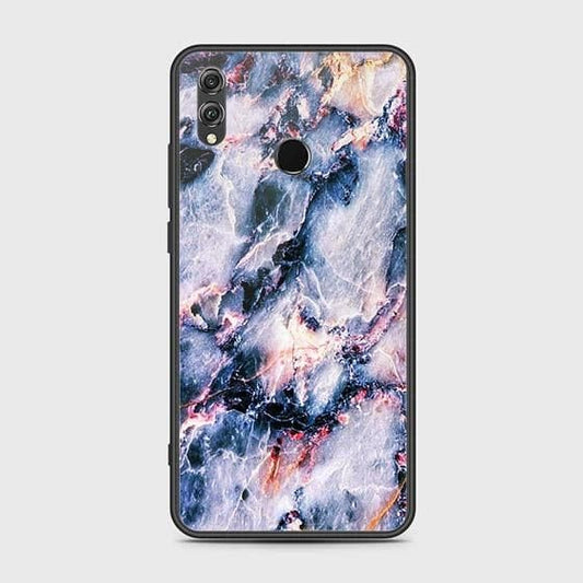 Huawei Honor 8X Cover - Colorful Marble Series - HQ Ultra Shine Premium Infinity Glass Soft Silicon Borders Case