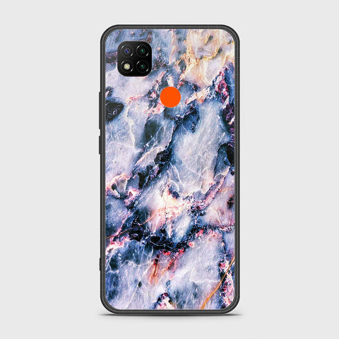 Xiaomi Redmi 9C Cover- Colorful Marble Series - HQ Ultra Shine Premium Infinity Glass Soft Silicon Borders Case