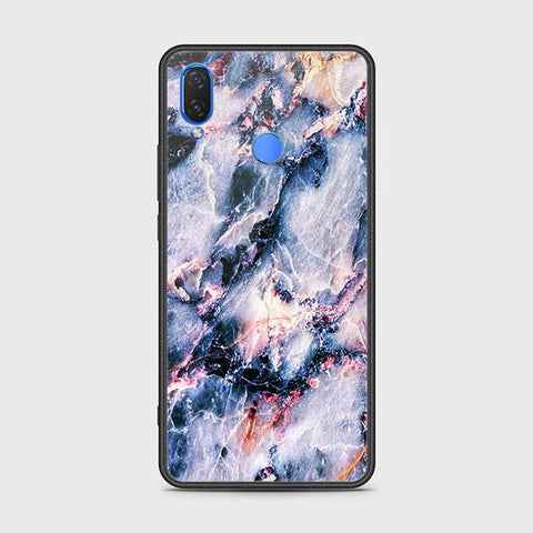 Huawei Y7 (2019) Cover - Colorful Marble Series - HQ Ultra Shine Premium Infinity Glass Soft Silicon Borders Case