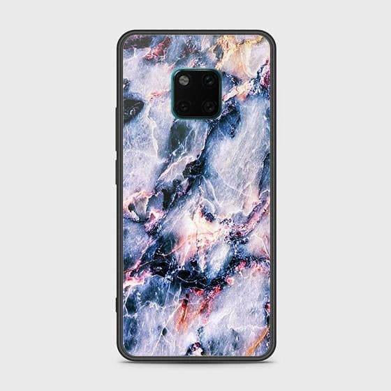 Huawei Mate 20 Pro Cover - Colorful Marble Series - HQ Ultra Shine Premium Infinity Glass Soft Silicon Borders Case