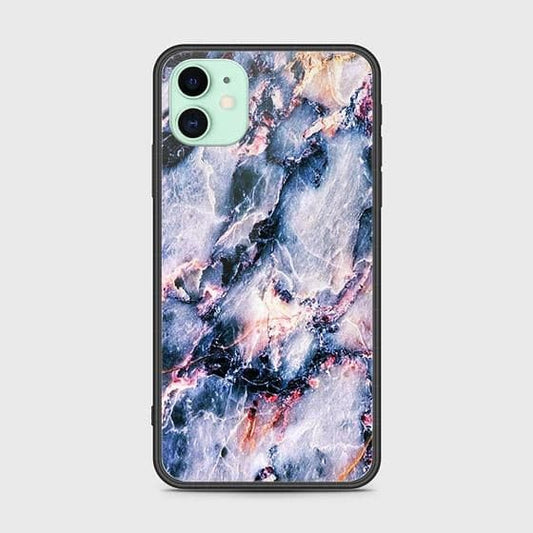iPhone 11 Cover - Colorful Marble Series - HQ Ultra Shine Premium Infinity Glass Soft Silicon Borders Case