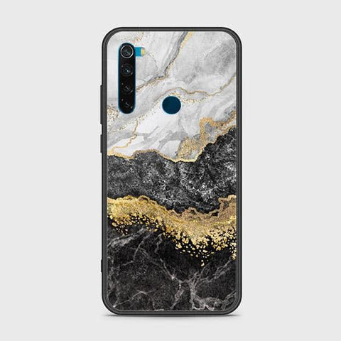 Xiaomi Redmi Note 8 Cover - Colorful Marble Series - HQ Ultra Shine Premium Infinity Glass Soft Silicon Borders Case