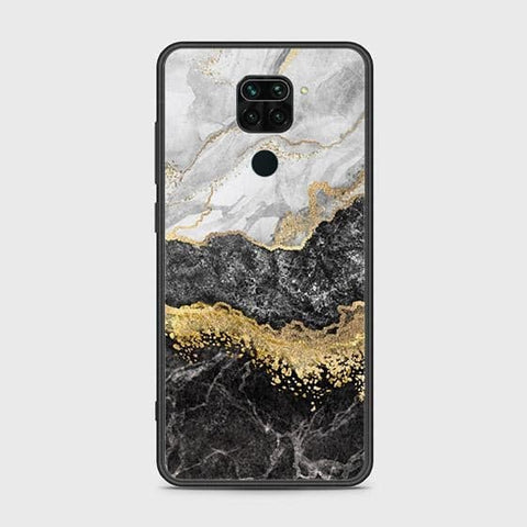 Xiaomi Redmi Note 9 Cover - Colorful Marble Series - HQ Ultra Shine Premium Infinity Glass Soft Silicon Borders Case