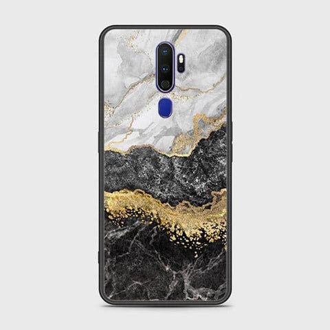 Oppo A5 2020 Cover - Colorful Marble Series - HQ Ultra Shine Premium Infinity Glass Soft Silicon Borders Case