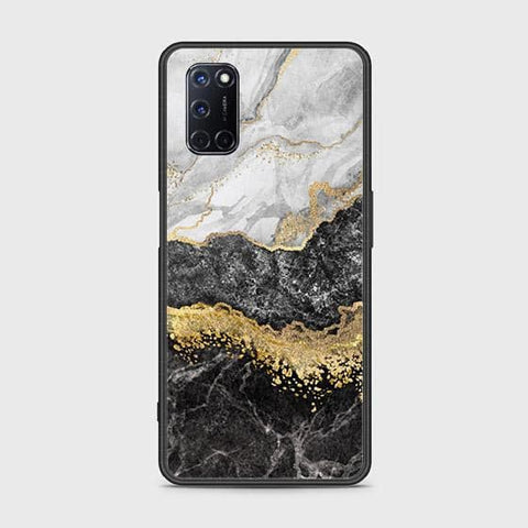 Oppo A52 Cover - Colorful Marble Series - HQ Ultra Shine Premium Infinity Glass Soft Silicon Borders Case