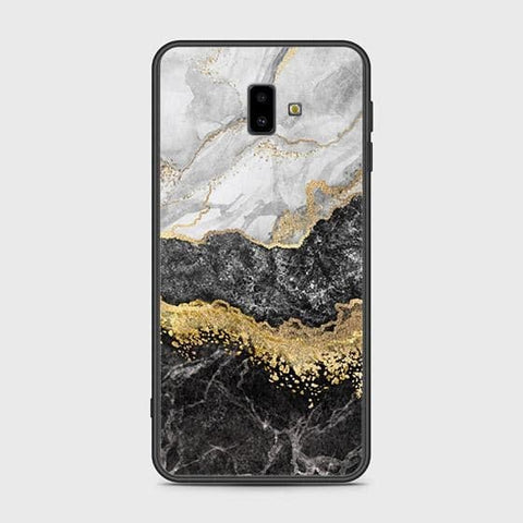 Samsung Galaxy J6 Plus 2018 Cover - Colorful Marble Series - HQ Ultra Shine Premium Infinity Glass Soft Silicon Borders Case