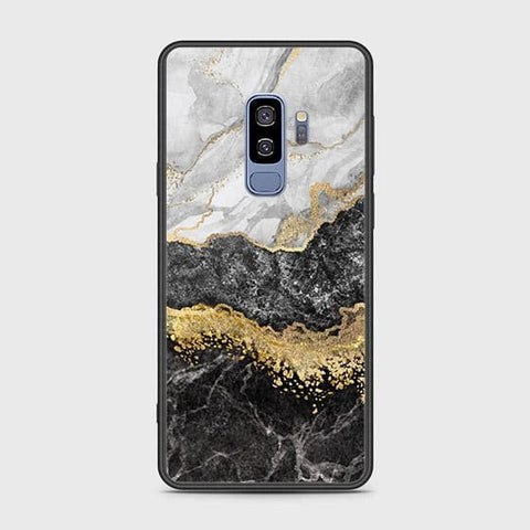 Samsung Galaxy S9 Plus Cover - Colorful Marble Series - HQ Ultra Shine Premium Infinity Glass Soft Silicon Borders Case