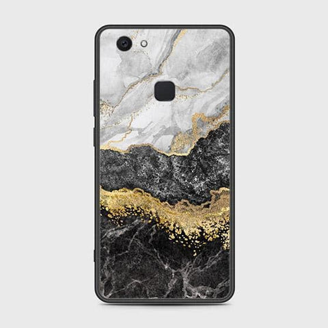 Vivo V7 Plus Cover - Colorful Marble Series - HQ Ultra Shine Premium Infinity Glass Soft Silicon Borders Case