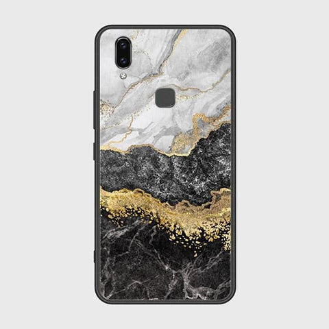 Vivo Y85 Cover - Colorful Marble Series - HQ Ultra Shine Premium Infinity Glass Soft Silicon Borders Case