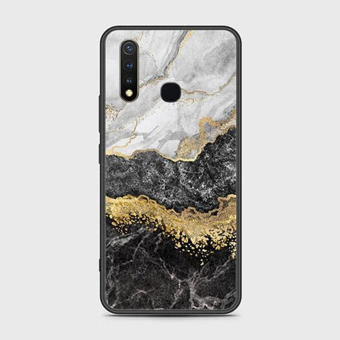 Vivo Y19 Cover - Colorful Marble Series - HQ Ultra Shine Premium Infinity Glass Soft Silicon Borders Case