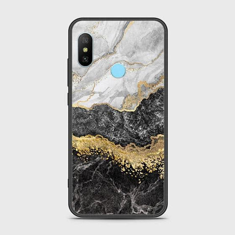 Xiaomi Redmi 6 Pro Cover - Colorful Marble Series - HQ Ultra Shine Premium Infinity Glass Soft Silicon Borders Case