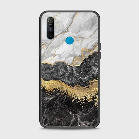 Realme C3 Cover - Colorful Marble Series - HQ Ultra Shine Premium Infinity Glass Soft Silicon Borders Case