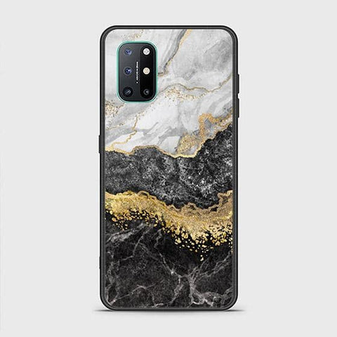 OnePlus 8T Cover - Colorful Marble Series - HQ Ultra Shine Premium Infinity Glass Soft Silicon Borders Case