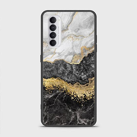 Oppo Reno 4 Pro Cover - Colorful Marble Series - HQ Ultra Shine Premium Infinity Glass Soft Silicon Borders Case