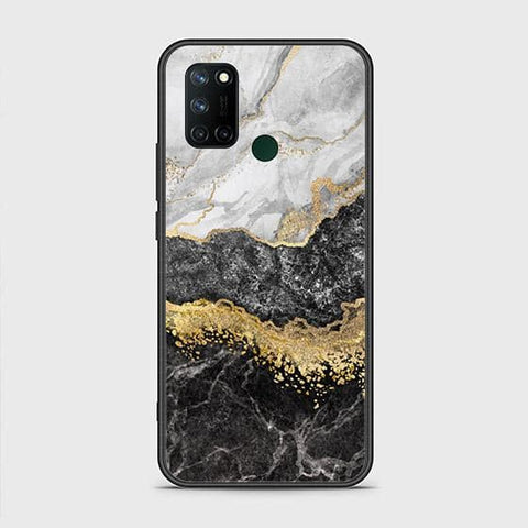 Realme C17 Cover - Colorful Marble Series - HQ Ultra Shine Premium Infinity Glass Soft Silicon Borders Case