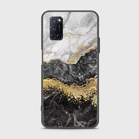 Oppo A72 Cover - Colorful Marble Series - HQ Ultra Shine Premium Infinity Glass Soft Silicon Borders Case