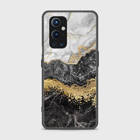 Oneplus 9 Pro Cover - Colorful Marble Series - HQ Ultra Shine Premium Infinity Glass Soft Silicon Borders Case