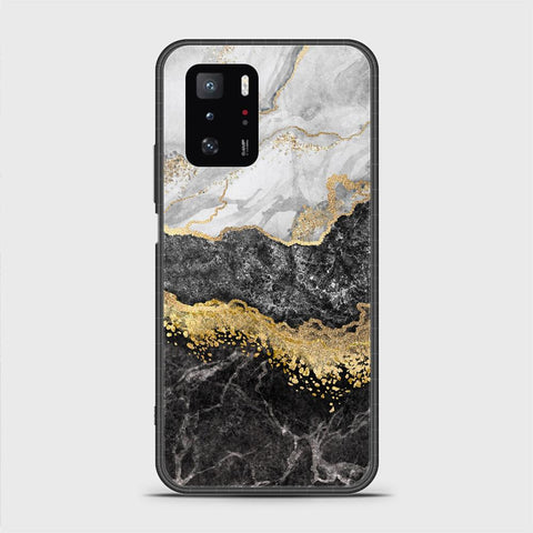 Xiaomi Poco X3 GT Cover- Colorful Marble Series - HQ Ultra Shine Premium Infinity Glass Soft Silicon Borders Case