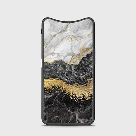 Oppo Find X Cover - Colorful Marble Series - HQ Ultra Shine Premium Infinity Glass Soft Silicon Borders Case