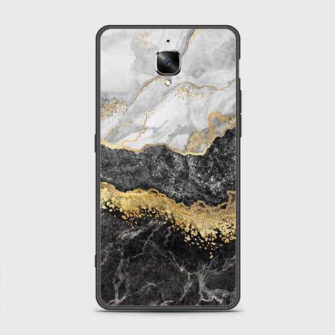 OnePlus 3 Cover- Colorful Marble Series - HQ Ultra Shine Premium Infinity Glass Soft Silicon Borders Case