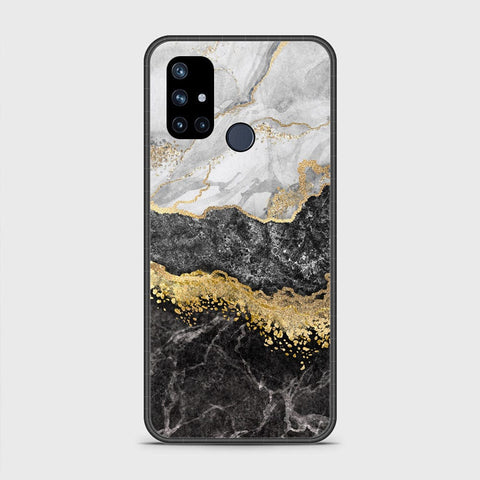 OnePlus Nord N10 5G Cover- Colorful Marble Series - HQ Ultra Shine Premium Infinity Glass Soft Silicon Borders Case