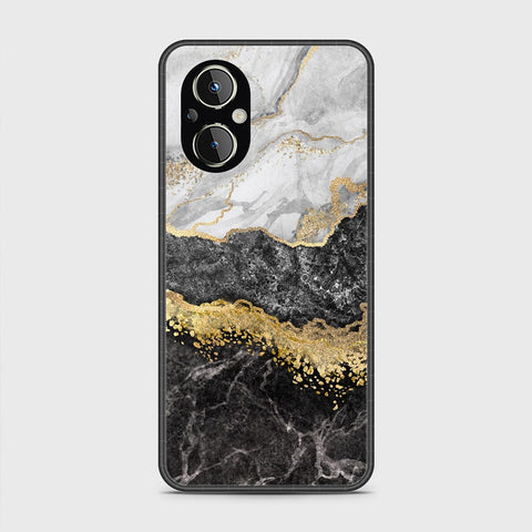 Oppo Reno 7Z 5G Cover- Colorful Marble Series - HQ Ultra Shine Premium Infinity Glass Soft Silicon Borders Case