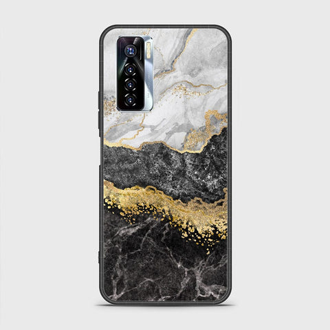 Tecno Camon 17 Pro Cover - Colorful Marble Series - HQ Ultra Shine Premium Infinity Glass Soft Silicon Borders Case