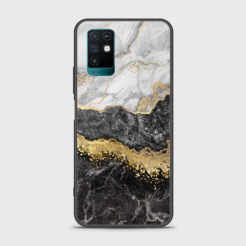 Infinix Note 10 Cover- Colorful Marble Series - HQ Ultra Shine Premium Infinity Glass Soft Silicon Borders Case