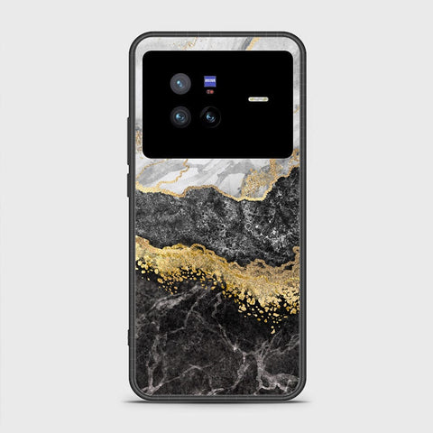 Vivo X80 Cover- Colorful Marble Series - HQ Ultra Shine Premium Infinity Glass Soft Silicon Borders Case