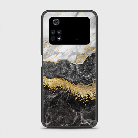 Xiaomi Poco M4 Pro 4G Cover- Colorful Marble Series - HQ Ultra Shine Premium Infinity Glass Soft Silicon Borders Case