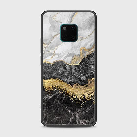 Huawei Mate 20 Pro Cover - Colorful Marble Series - HQ Ultra Shine Premium Infinity Glass Soft Silicon Borders Case