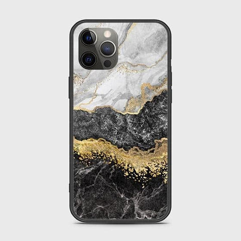 iPhone 12 Pro Cover - Colorful Marble Series - HQ Ultra Shine Premium Infinity Glass Soft Silicon Borders Case