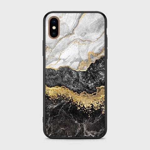 iPhone XS Max Cover - Colorful Marble Series - HQ Ultra Shine Premium Infinity Glass Soft Silicon Borders Case