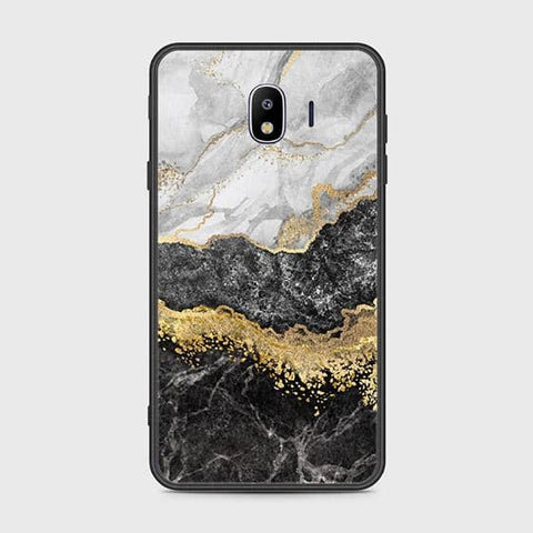 Samsung Galaxy J4 2018 Cover - Colorful Marble Series - HQ Ultra Shine Premium Infinity Glass Soft Silicon Borders Case