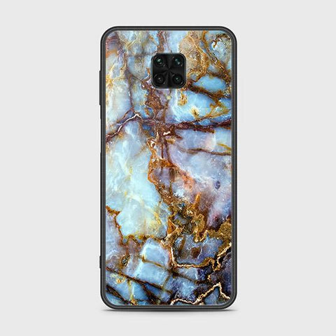 Xiaomi Redmi Note 9S Cover - Colorful Marble Series - HQ Ultra Shine Premium Infinity Glass Soft Silicon Borders Case