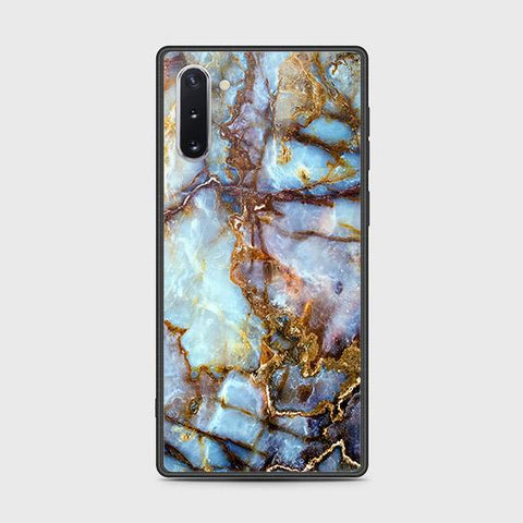 Samsung Galaxy Note 10 Cover - Colorful Marble Series - HQ Ultra Shine Premium Infinity Glass Soft Silicon Borders Case