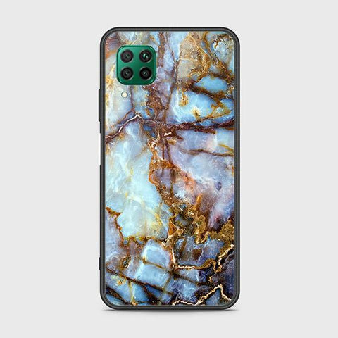 Huawei Nova 7i Cover - Colorful Marble Series - HQ Ultra Shine Premium Infinity Glass Soft Silicon Borders Case