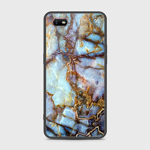 Oppo A1k Cover - Colorful Marble Series - HQ Ultra Shine Premium Infinity Glass Soft Silicon Borders Case