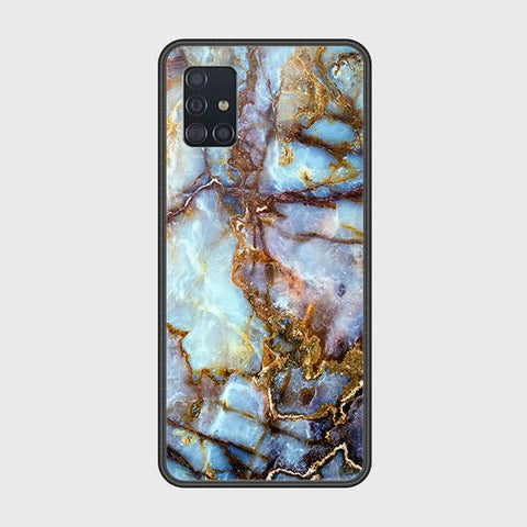 Samsung Galaxy A51 Cover - Colorful Marble Series - HQ Ultra Shine Premium Infinity Glass Soft Silicon Borders Case