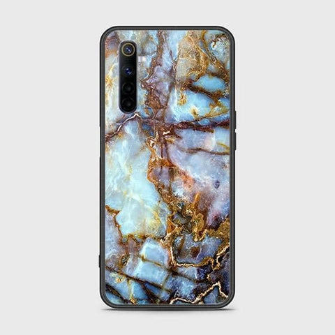 Realme 6 Cover - Colorful Marble Series - HQ Ultra Shine Premium Infinity Glass Soft Silicon Borders Case