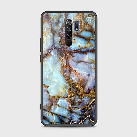 Xiaomi Redmi 9 Cover - Colorful Marble Series - HQ Ultra Shine Premium Infinity Glass Soft Silicon Borders Case