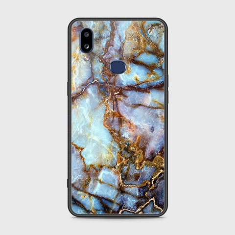 Samsung Galaxy A10s Cover - Colorful Marble Series - HQ Ultra Shine Premium Infinity Glass Soft Silicon Borders Case